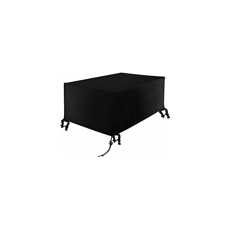 Wodoodporny pokrowiec ochronny na zestaw mebli ogrodowych, stół na patio, pokrowiec ochronny na prostokątny zestaw mebli ogrodowych, 213 x 132 x 74 cm