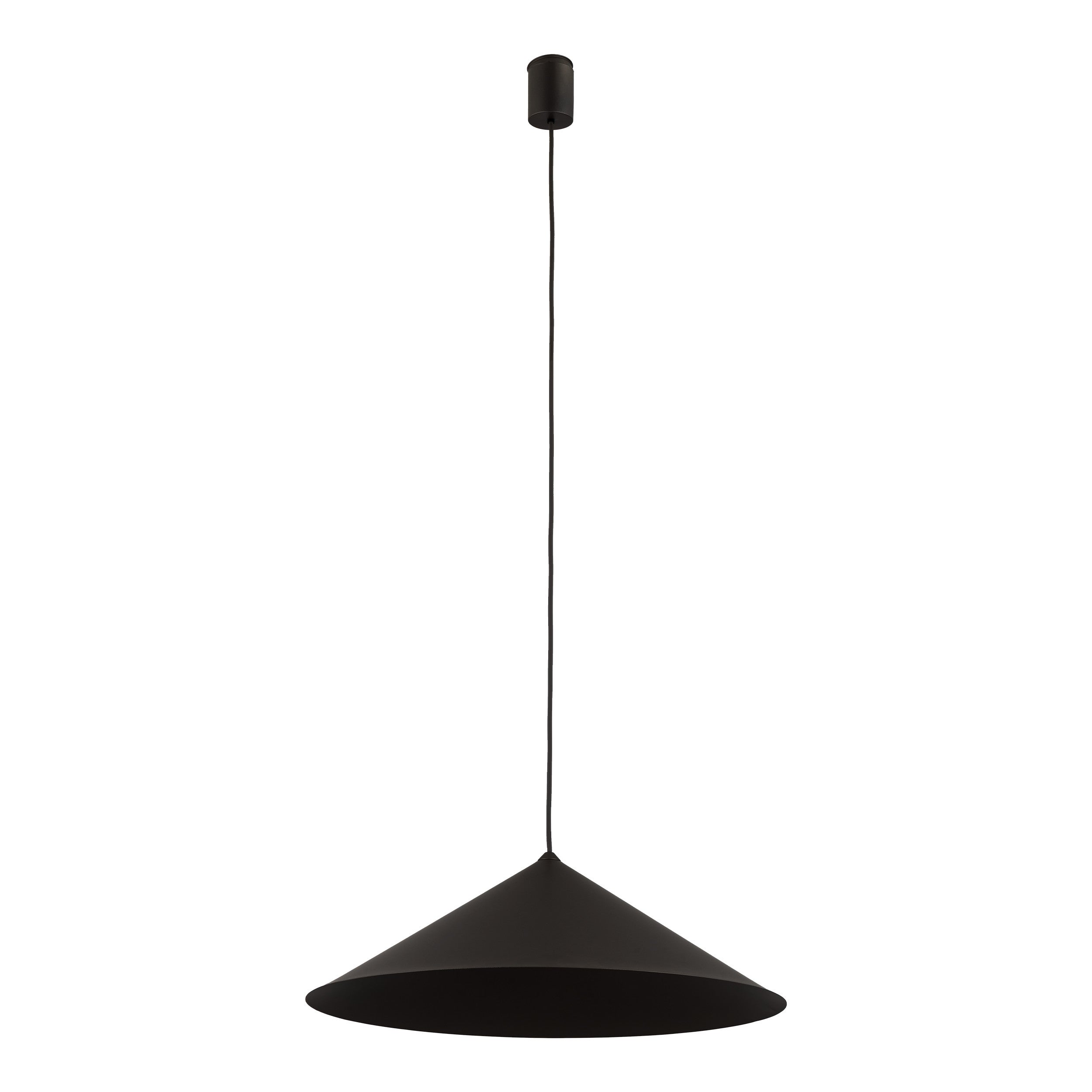 Brązowa Lampa Wisząca Tk Lighting Lume Xl Tytan 1Xgx53 Stożek Metalowy