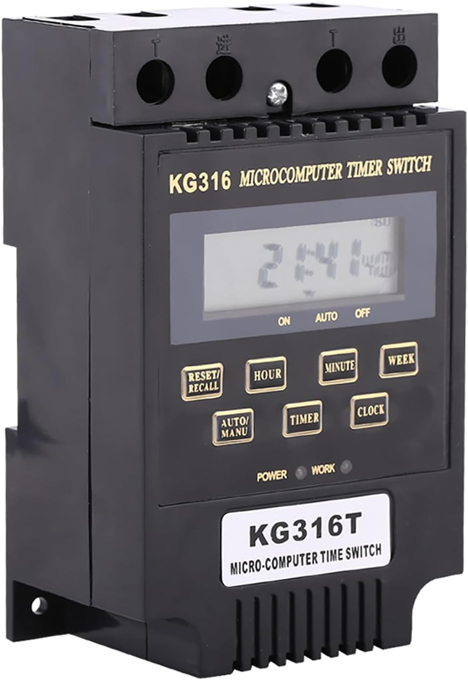 Mikroprocesorowy sterownik czasowy KG316T – cyfrowy programowalny przekaźnik czasowy z wyświetlaczem LCD