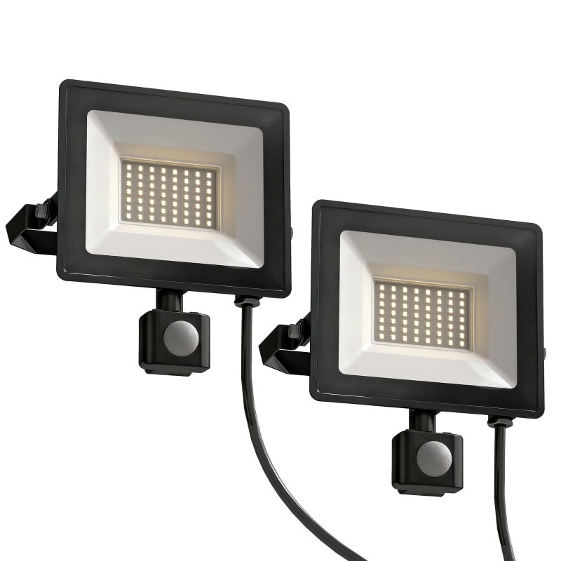 Lampa robocza 50 W, regulowana, 3 tryby, aluminiowa, elastyczna, czarna