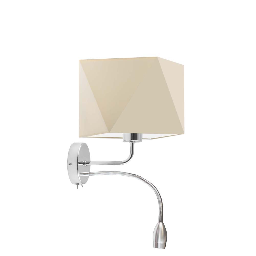 Kinkiet LED lampa ścienna lampa na ścianę z abażurem diament BLUES