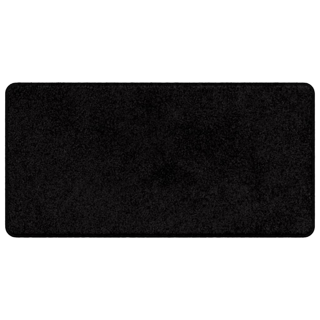 Chodnik dywanowy Czarny 50 x 100 cm 100% Poliester Tuft