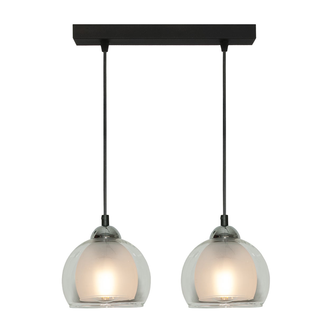 Lampa wisząca podwójna BENARIVO E27 do jadalni nowoczesna IP20 Edylit