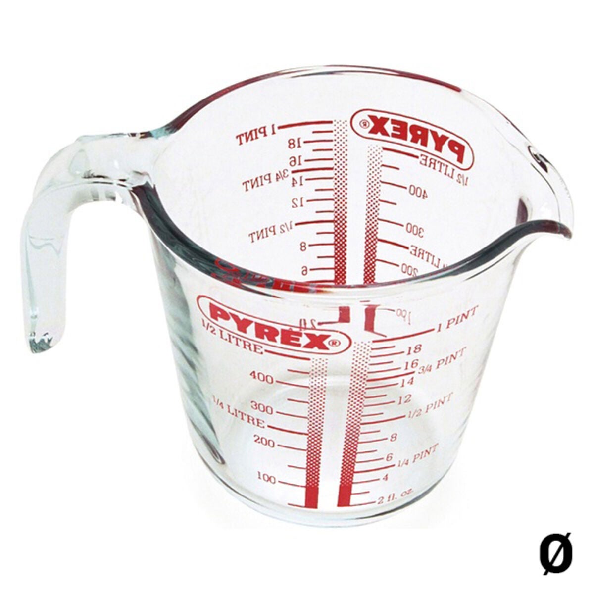 Miarka Szklana Pyrex 500 ml - Borosilikat - Odporną na Zmywarkę i Mikrofalówkę