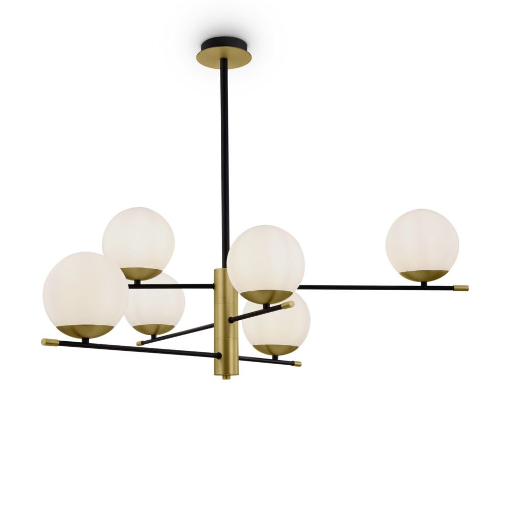 Lampa wisząca białe kule Nostalgia Maytoni MOD048PL-06G