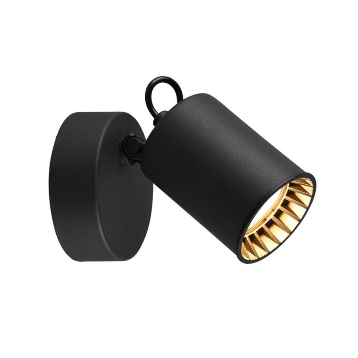 Kinkiet ścienny Pago czarny 1xGU10x35W wym: 9 x 10 cm metal IP20 Trio