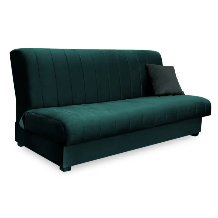Wersalka Rozkładana Kanapa Z Funkcją Spania Sofa Dwuosobowa Zielona SIGMA