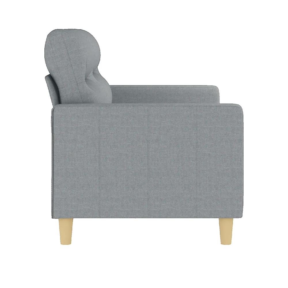 Sofa 2-osobowy vidaXL Szary jasny tkanina wygodny nowoczesny design
