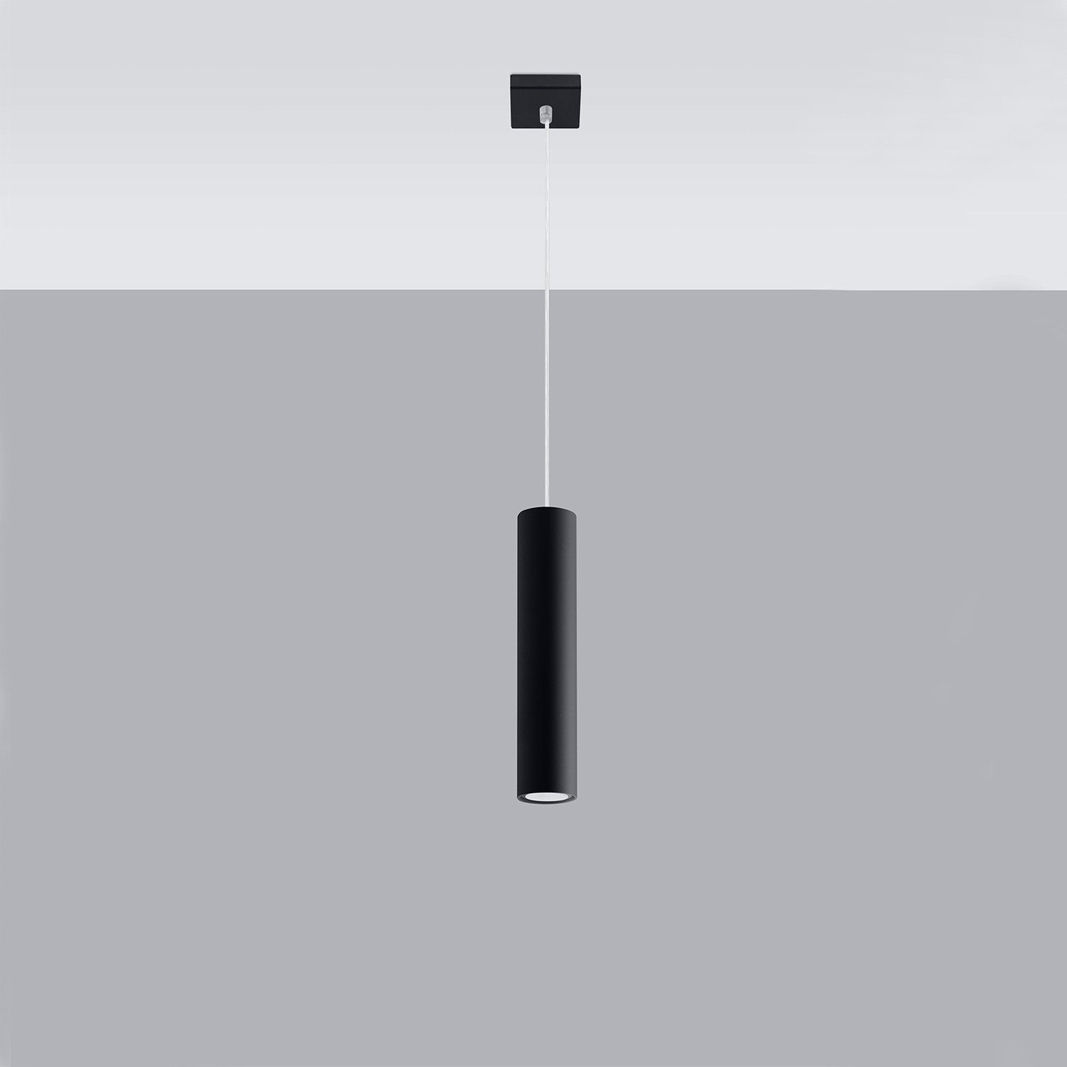 Suspension Acier Noir GU10 1 Lagos
