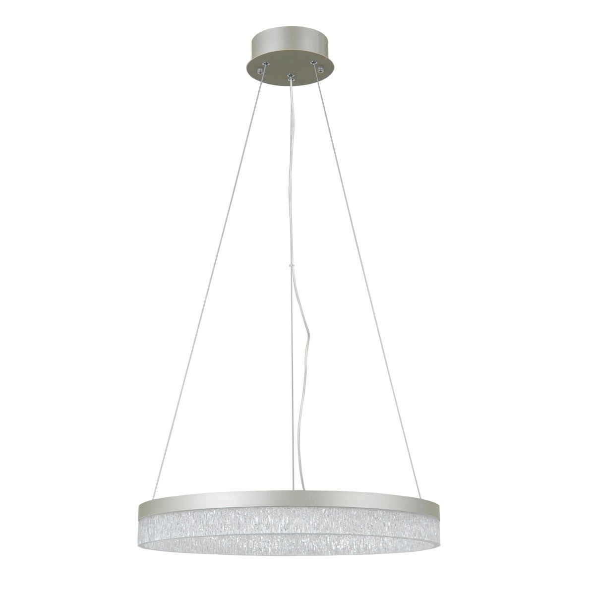 Lampa wisząca obręcz LED Pantal 22W biała zmienna 2300lm metal srebrna wym:120x50x50cm IP20 Italux