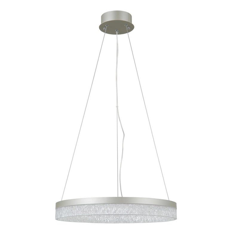 Lampa wisząca obręcz LED Pantal 22W biała zmienna 2300lm metal srebrna wym:120x50x50cm IP20 Italux