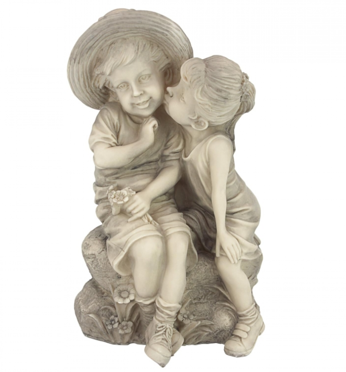 Figurka gnoma ogrodowego, wisząca żywiczna statua gnoma ogrodowego, fantastyczna rzeźba drzewa