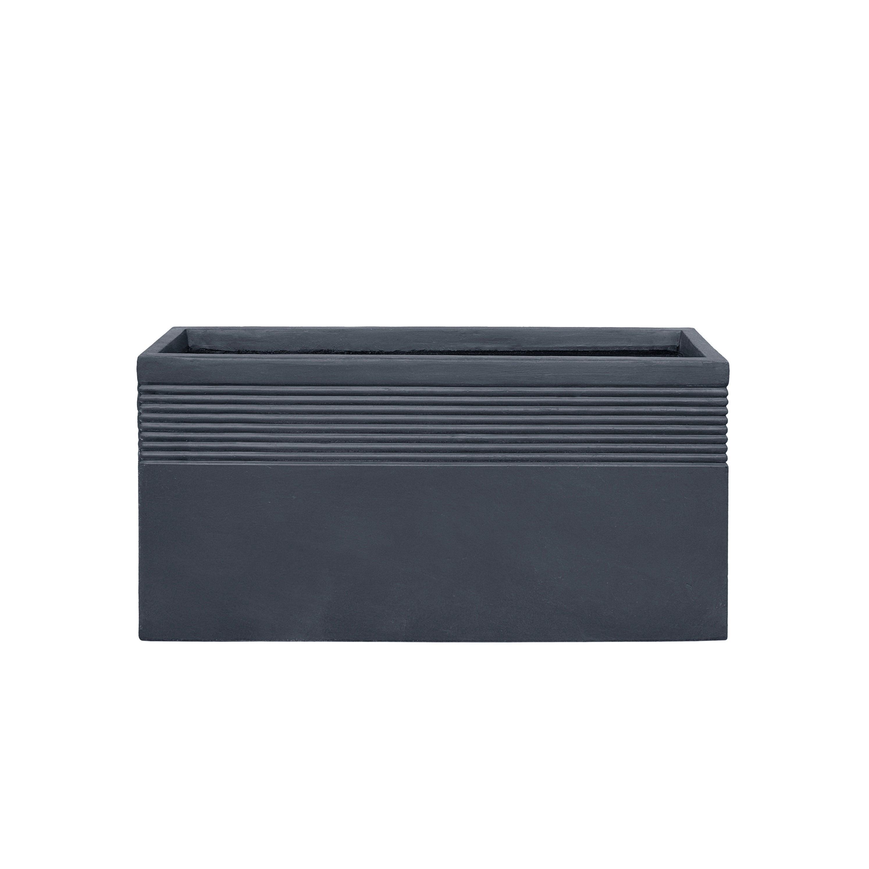 Donica betonowa Provencelia SPIRIT Ciemnoszary, 80x26 x H40 cm, mrozoodporna, nowoczesna, architektoniczna