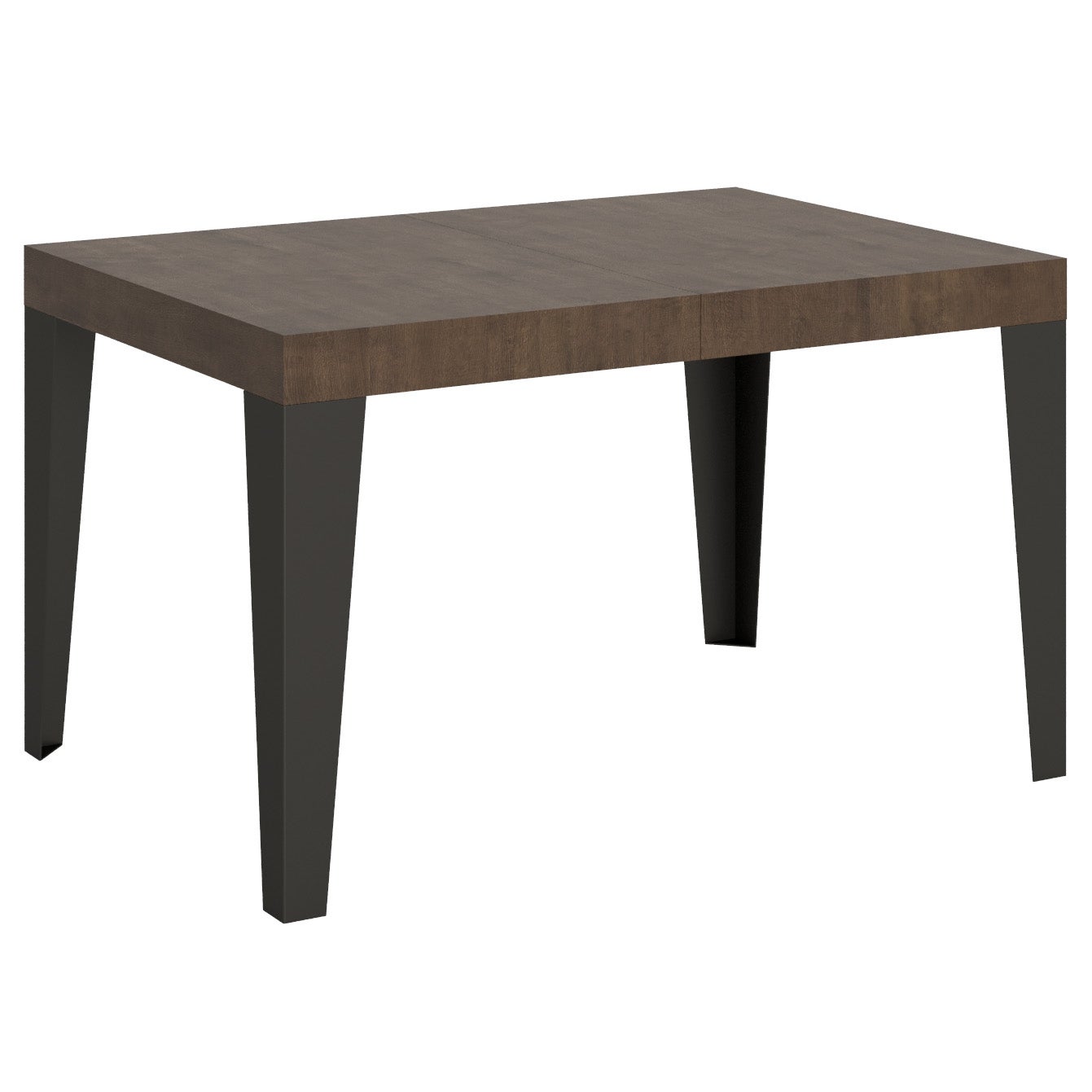 Mesa FLAME 90x130 abierta 390 cm 18 cómodas plazas Nogal antracita