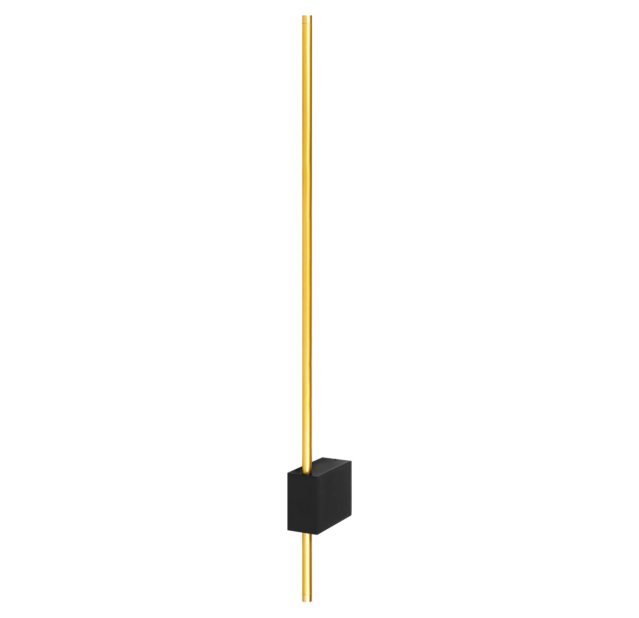Kinkiet ścienny LED Como 60cm 6W IP20 4000K wewnętrzny zloty czarny lampa MasterLED