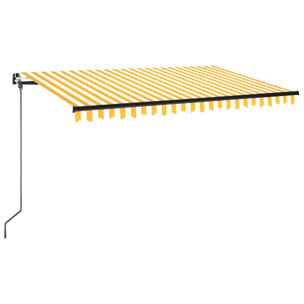 Markiza Tarasowa Zwijana 400x350 cm Żółto-Biała