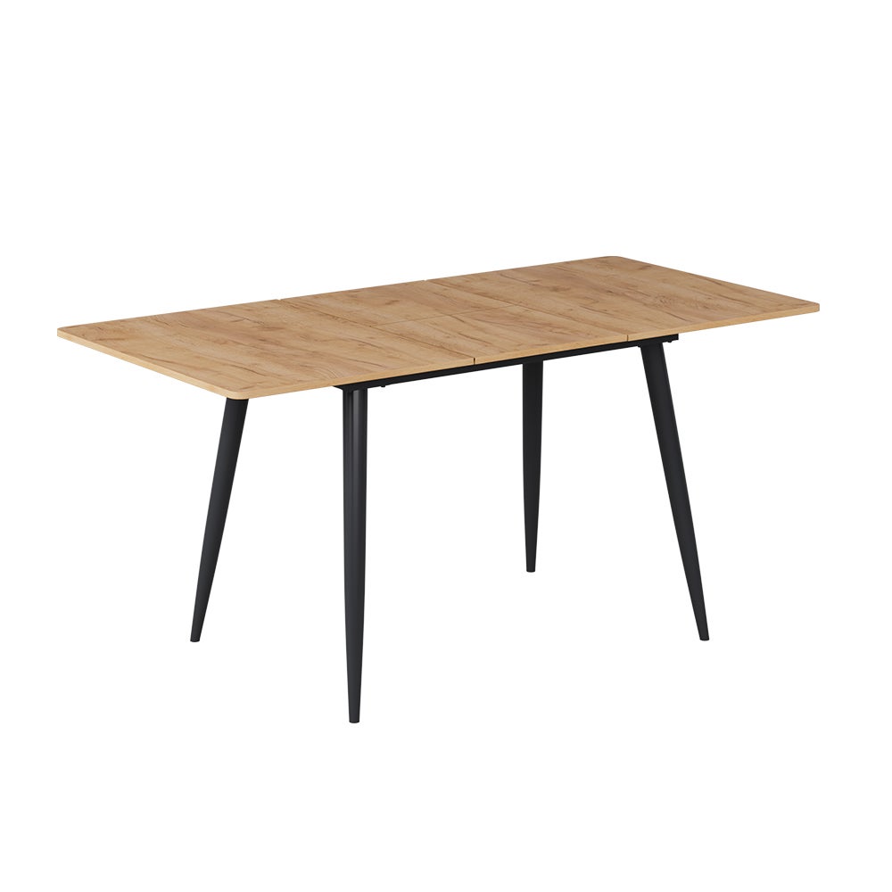 Vicco Stół jadalny Beaver, Dąb goldkraft/Czarny, 120-160 x 80 cm Możliwość rozbudowy