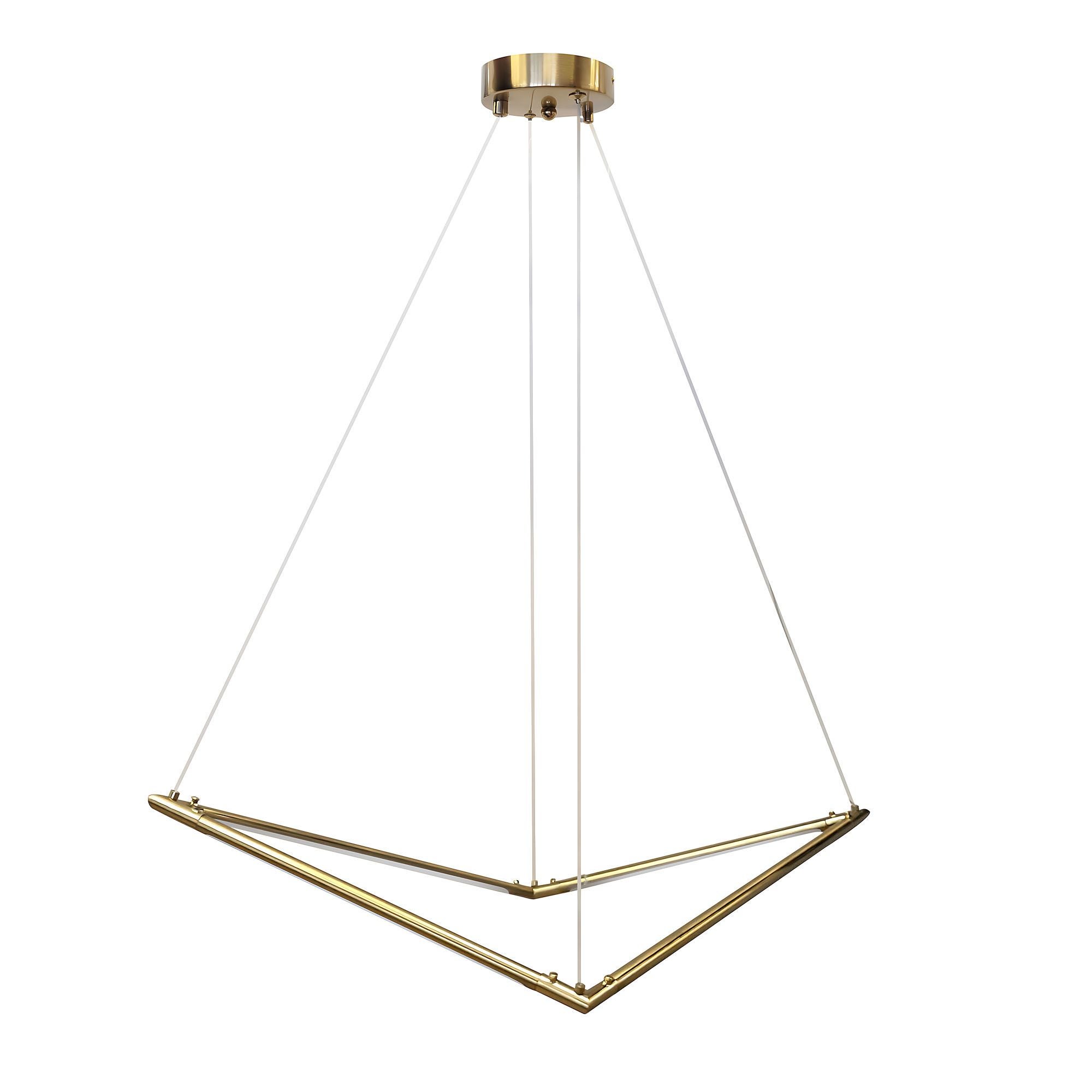 Lampa Sufitowa Wisząca Toolight App1776-Cp Złoty Szczotkowany