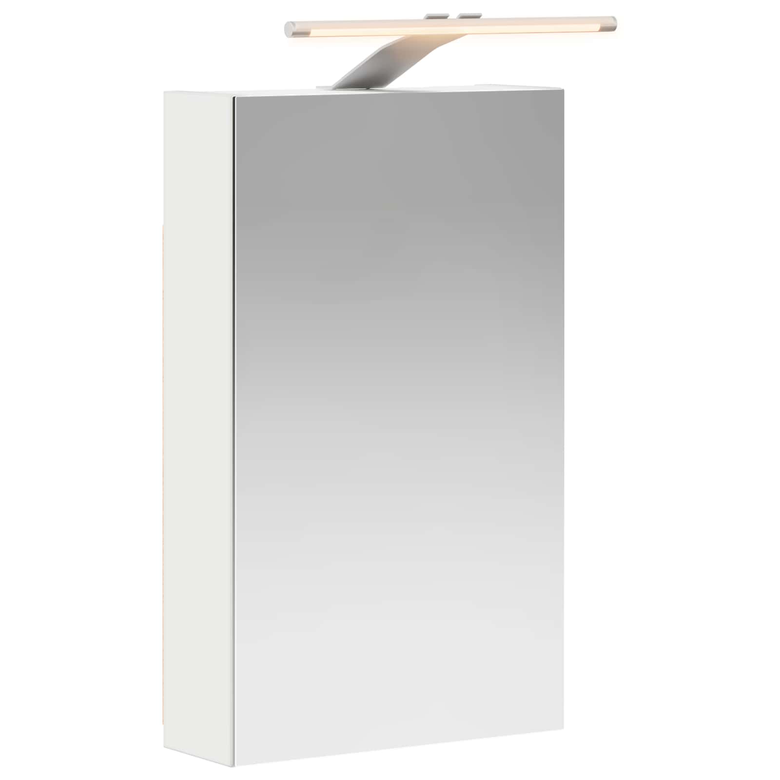Szafka z lustrem do łazienki Biały 30 x 10,5 x 50 cm