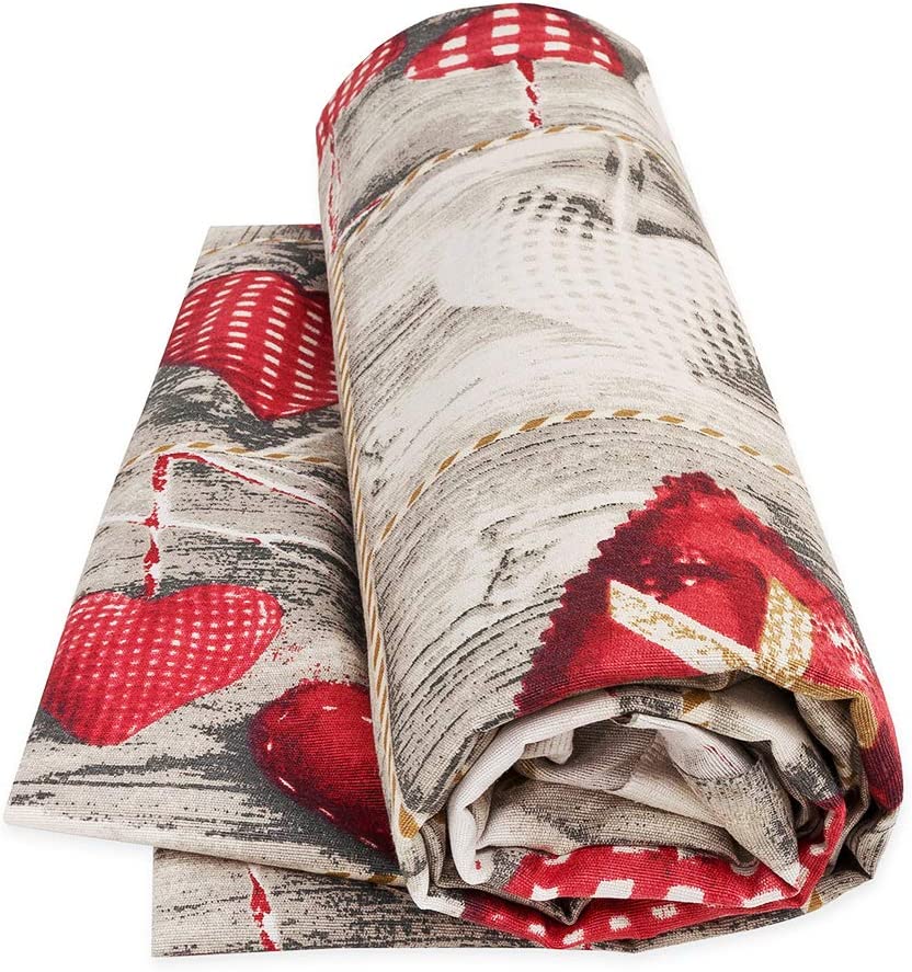 Pokrowiec Na Meble Całościowy Bawełniany Pokrowiec Na Sofę Wielofunkcyjny Nadaje Się Do Prania 270x280 cm Serca w stylu shabby chic