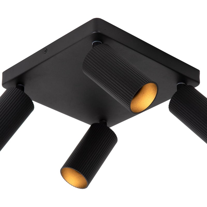 Reflektor sufitowy CLUBS czarna 4 x GU10 x 40W wym:14,9x24x24cm Lucide