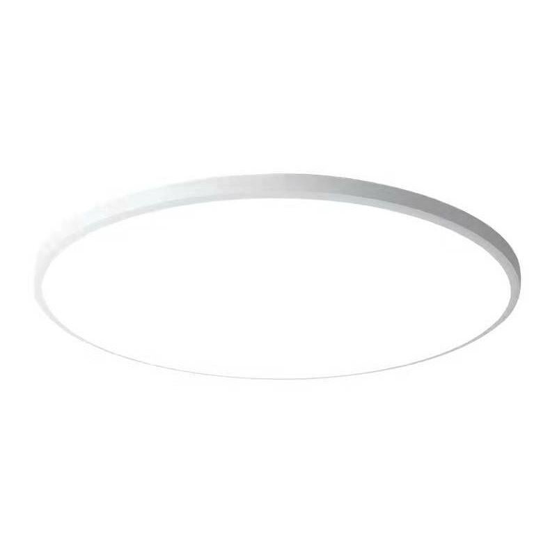 Okrągła, ściemnialna lampa sufitowa LED, 80 W, regulowana temperatura barwowa od 3000 K do 6500 K, potrójnie zabezpieczona biała obwódka, 48 cm