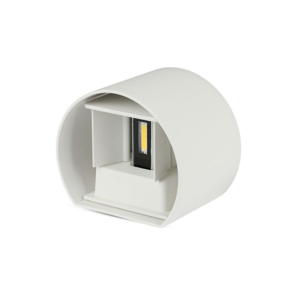 Kinkiet zewnętrzny VT-756 LED 5W Neutralna biel 700lm biały wym:11,5x14x10cm IP65 V-TAC