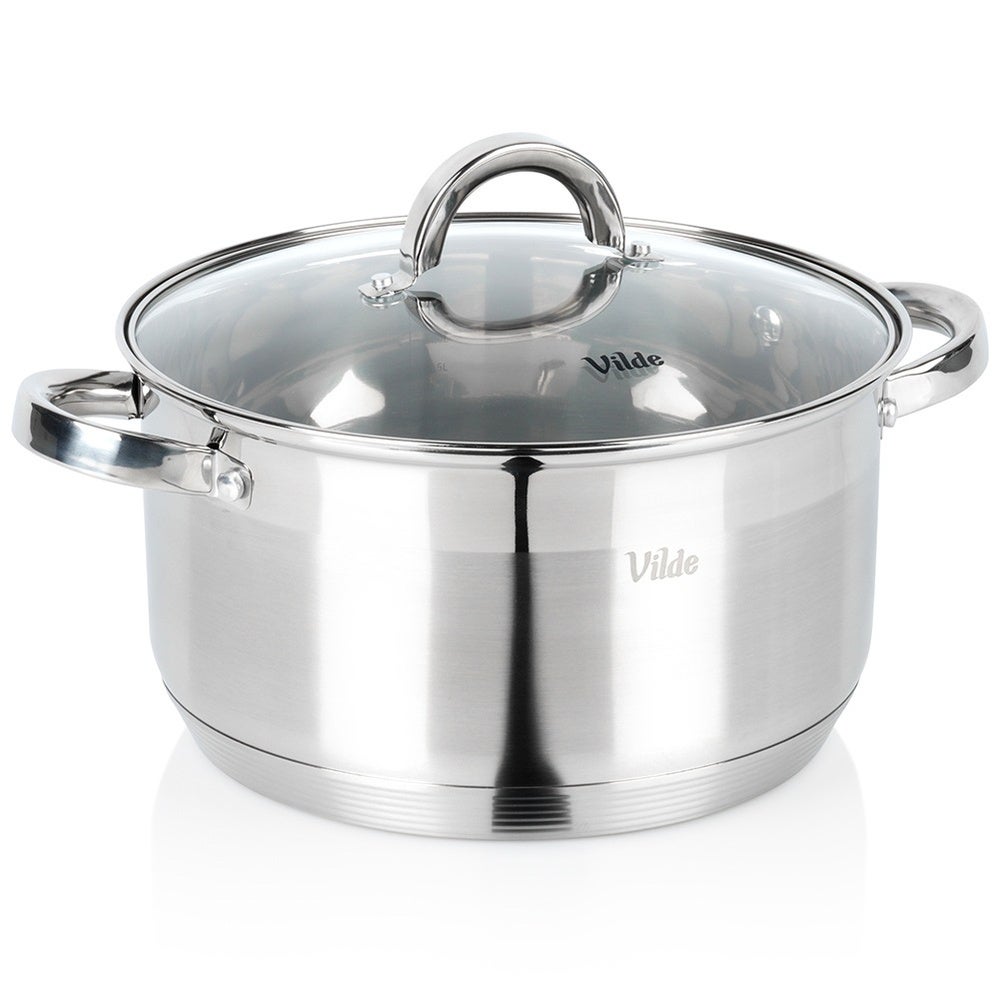 Garnek stalowy ze szklaną pokrywką INOXCELLENT 24 cm, 5,8 l