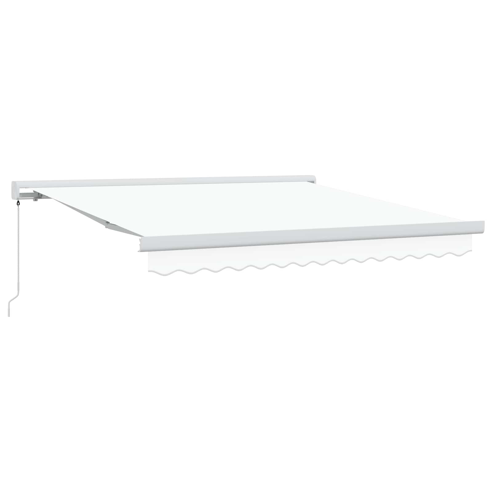 Markiza wysuwana Biały 300 x 250 cm Canvas i Aluminium vidaXL