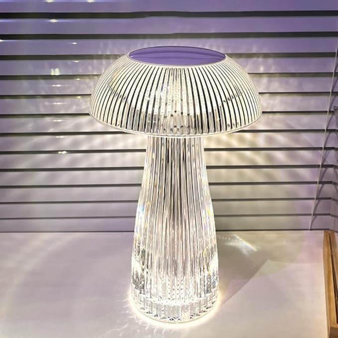 Lampa kryształowa LED, lampa stołowa z kryształu diamentowego z 3-kolorowym sterowaniem dotykowym, lampka nocna z kablem USB