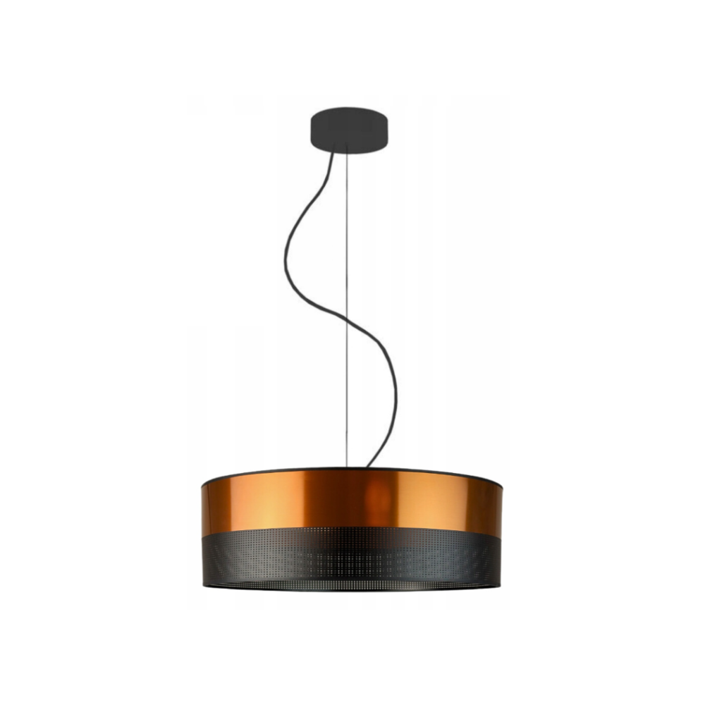 Lampa sufitowa żyrandol lampa wisząca z abażurem walec 50 cm BLUES