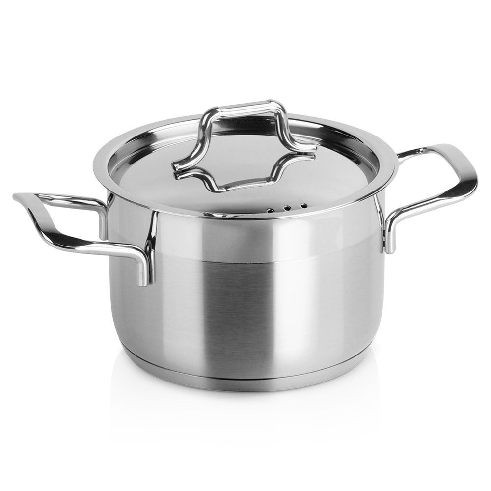 Garnek stalowy z pokrywką ANETT 14 cm, 1,5 l