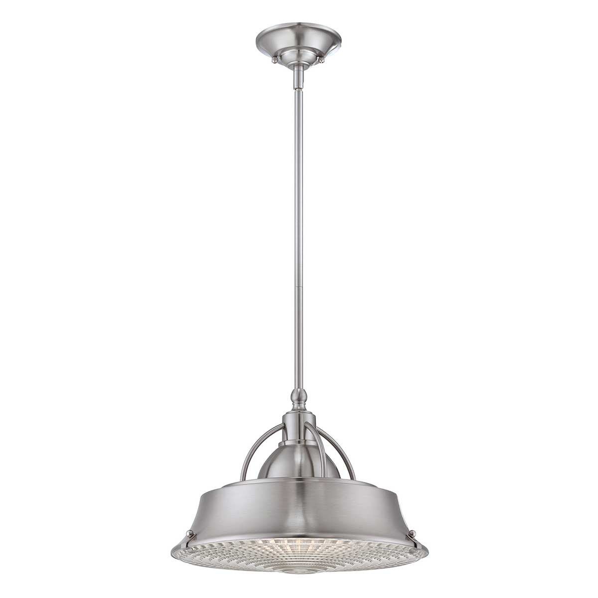 Suspension Cody, nickel brossé, 2 ampoules