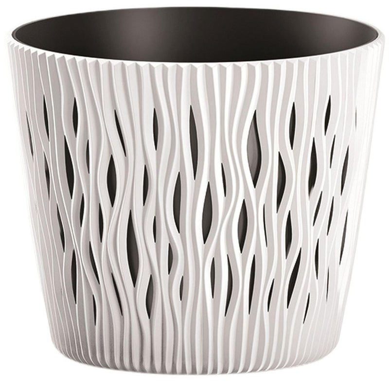 Doniczka Sandy Round średnica 16 cm biały