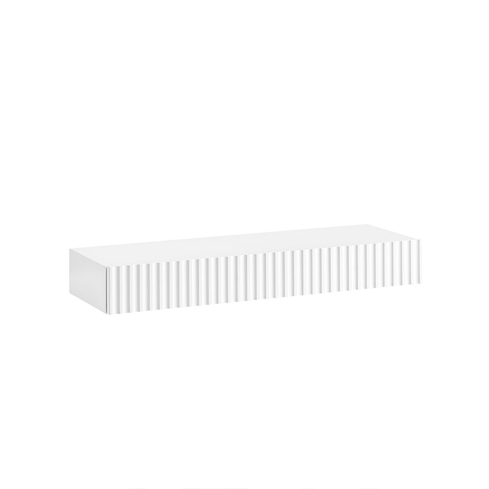 SoBuy Półka z szufladą Biały 60x20x8cm Minimalistyczny FHK38-W