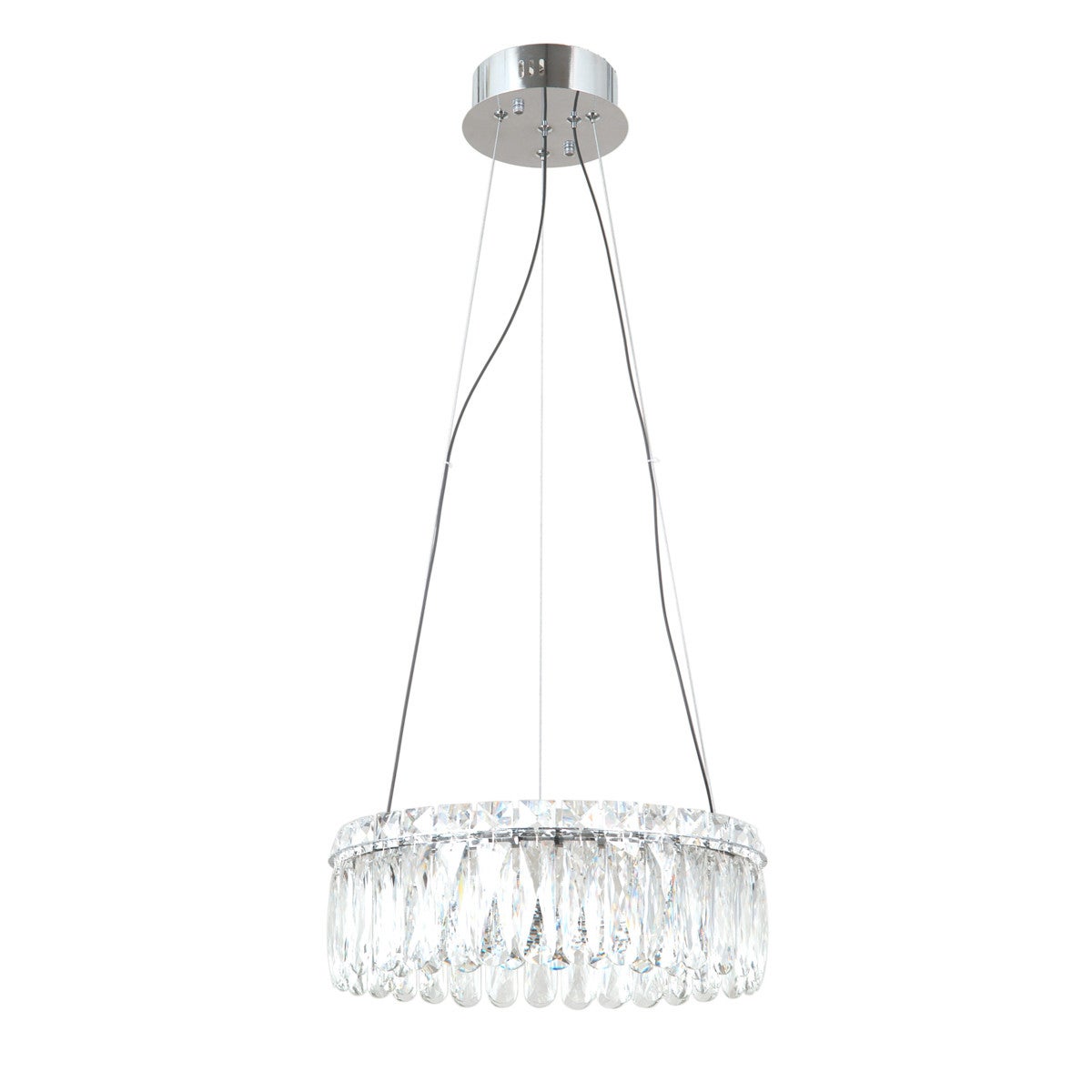 Lampa wisząca NOSTA LED 24W Ciepła biel 1973lm chromowana wym: 120 x 39 x 39 cm Italux