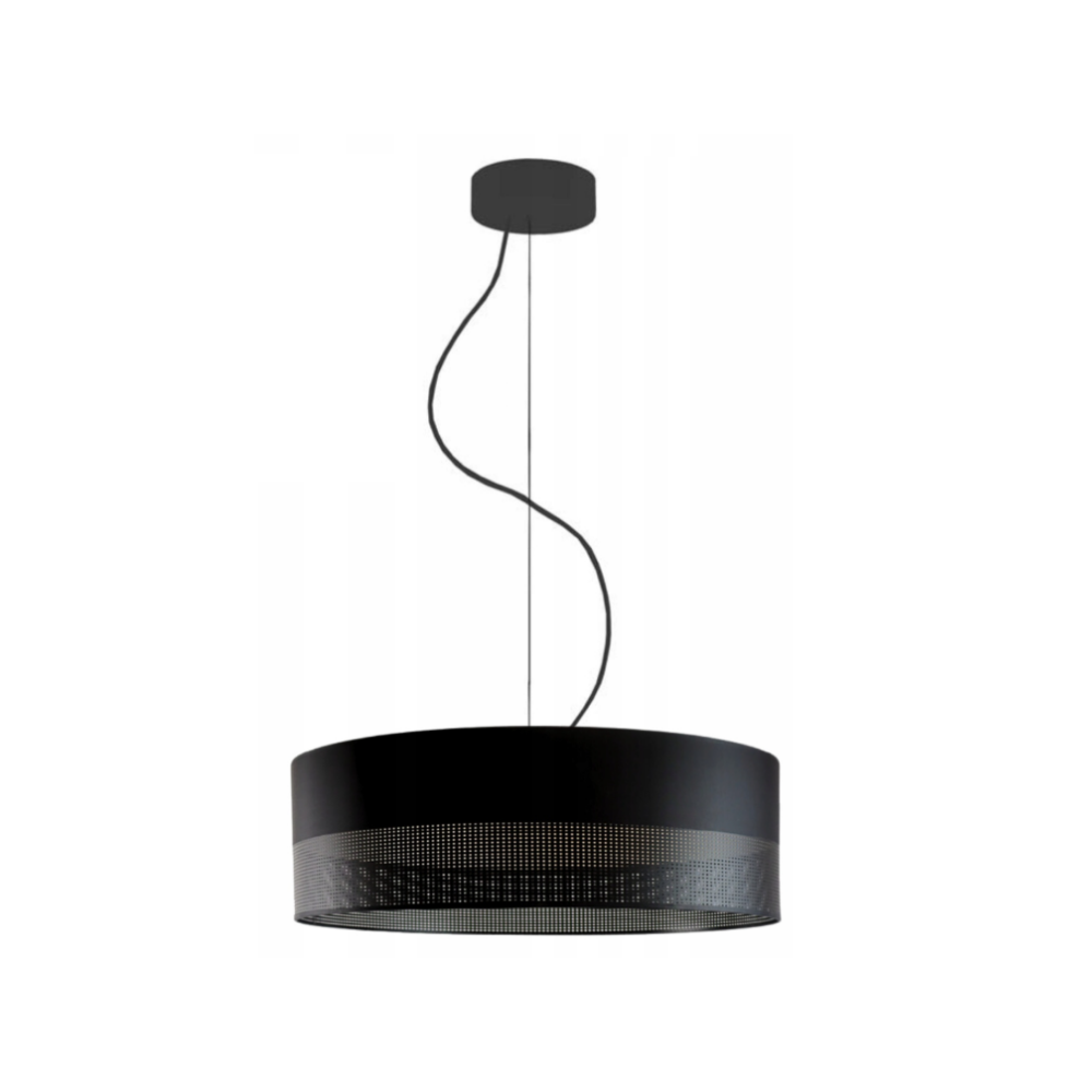 Lampa sufitowa żyrandol lampa wisząca z abażurem walec 60 cm BLUES