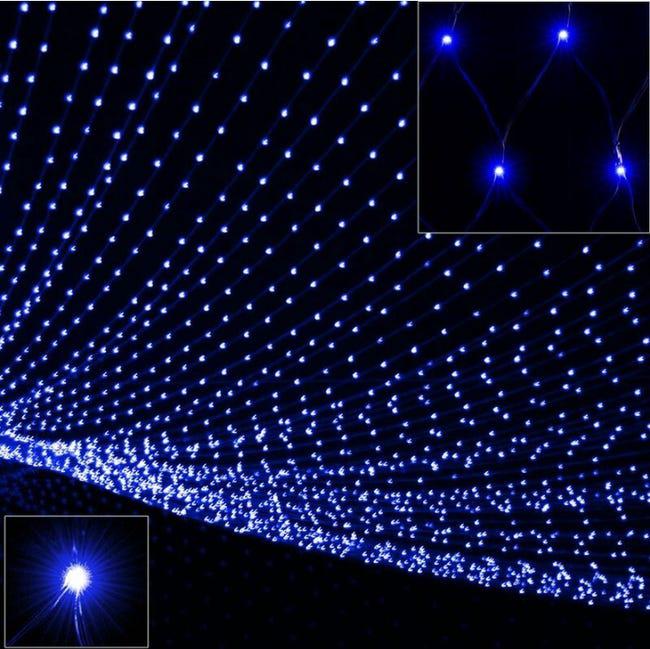 Kurtyna świetlna LED siatka świetlna LED funkcji oświetlenie świąteczne iluminacja bożonarodzeniowa kurtyna świetlna LED niebieska