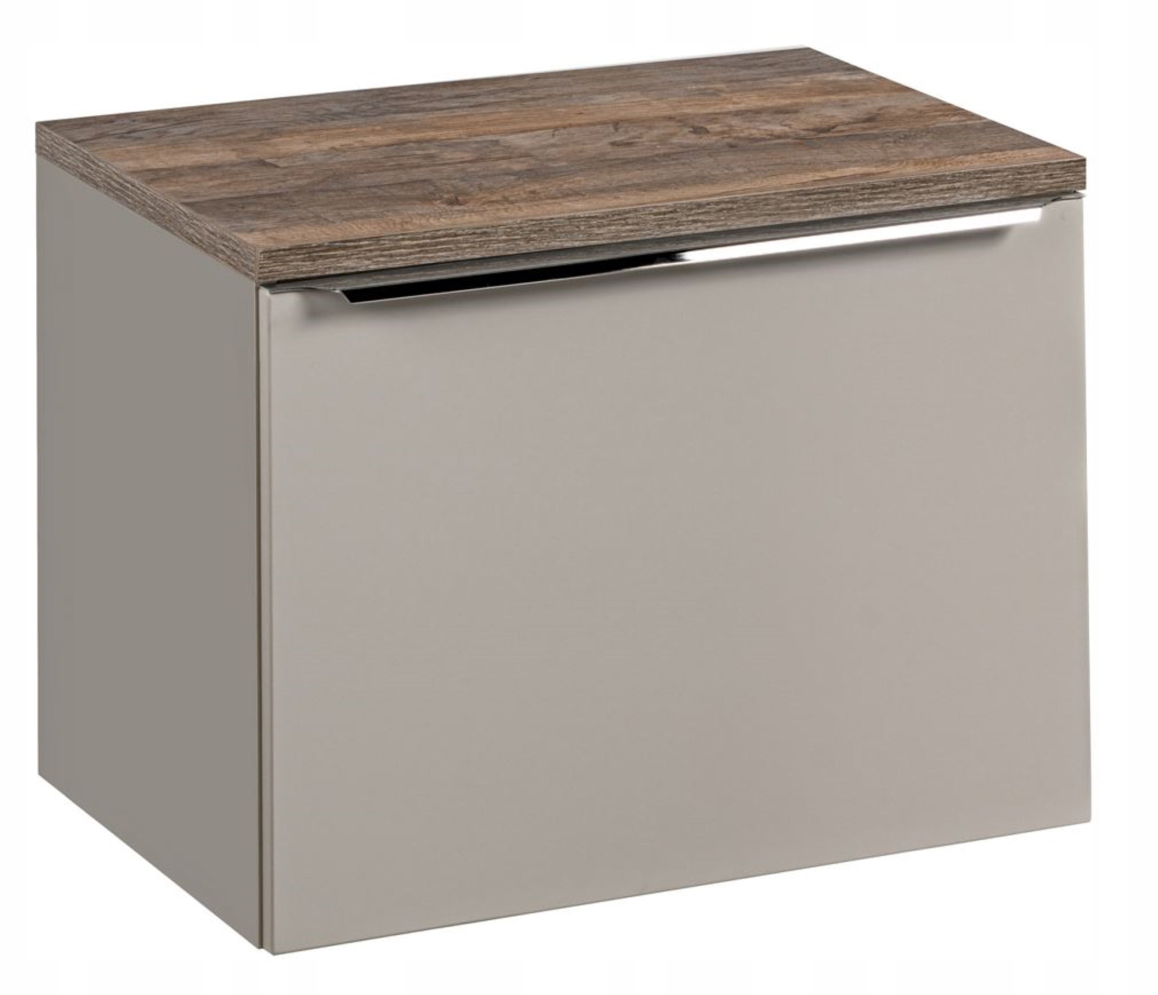 Szafka łazienkowa SANTA FE 60 cm taupe z blatem dąb Santa Fe pod umywalkę