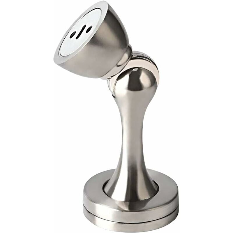 Magnetyczny ogranicznik do drzwi - Mocowanie ścienne - Magnetyczny ogranicznik do drzwi z metalu - Do domu lub biura - Srebrny, 100 mm