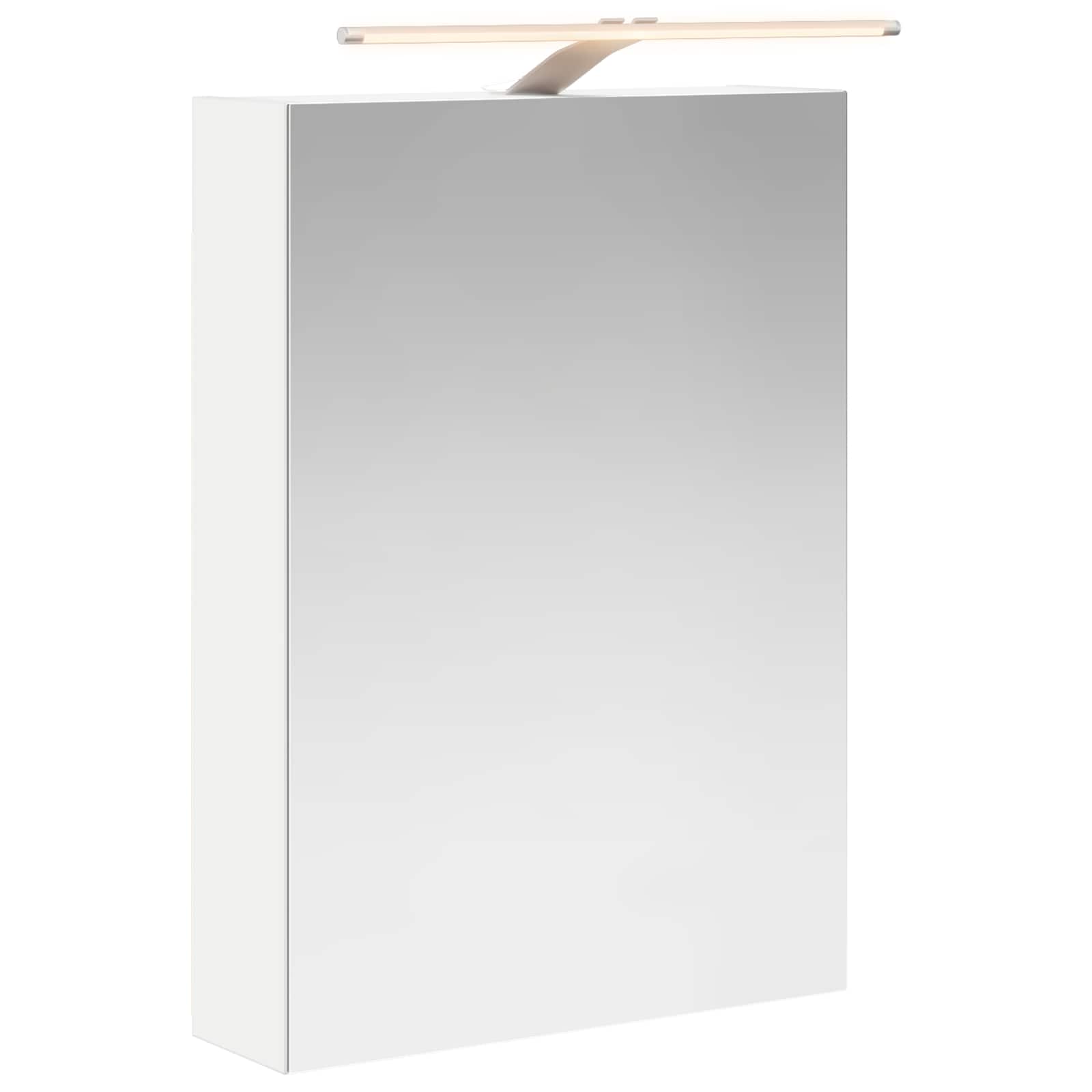 Szafka z lustrem do łazienki Biały 50 x 14,5 x 70 cm