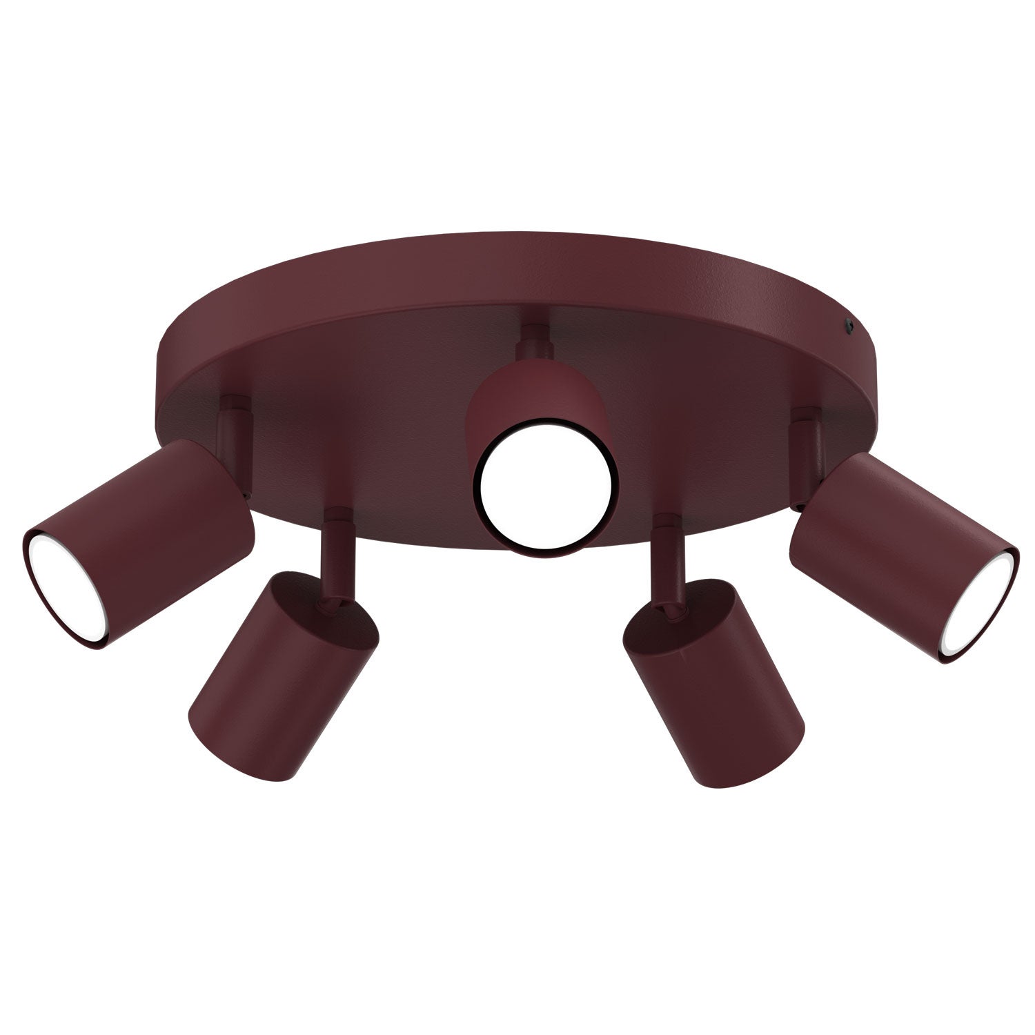 Lampa sufitowa Fun czerwona 5xGU10x8W metal wym:10,5x30x30cm IP20 Luminex