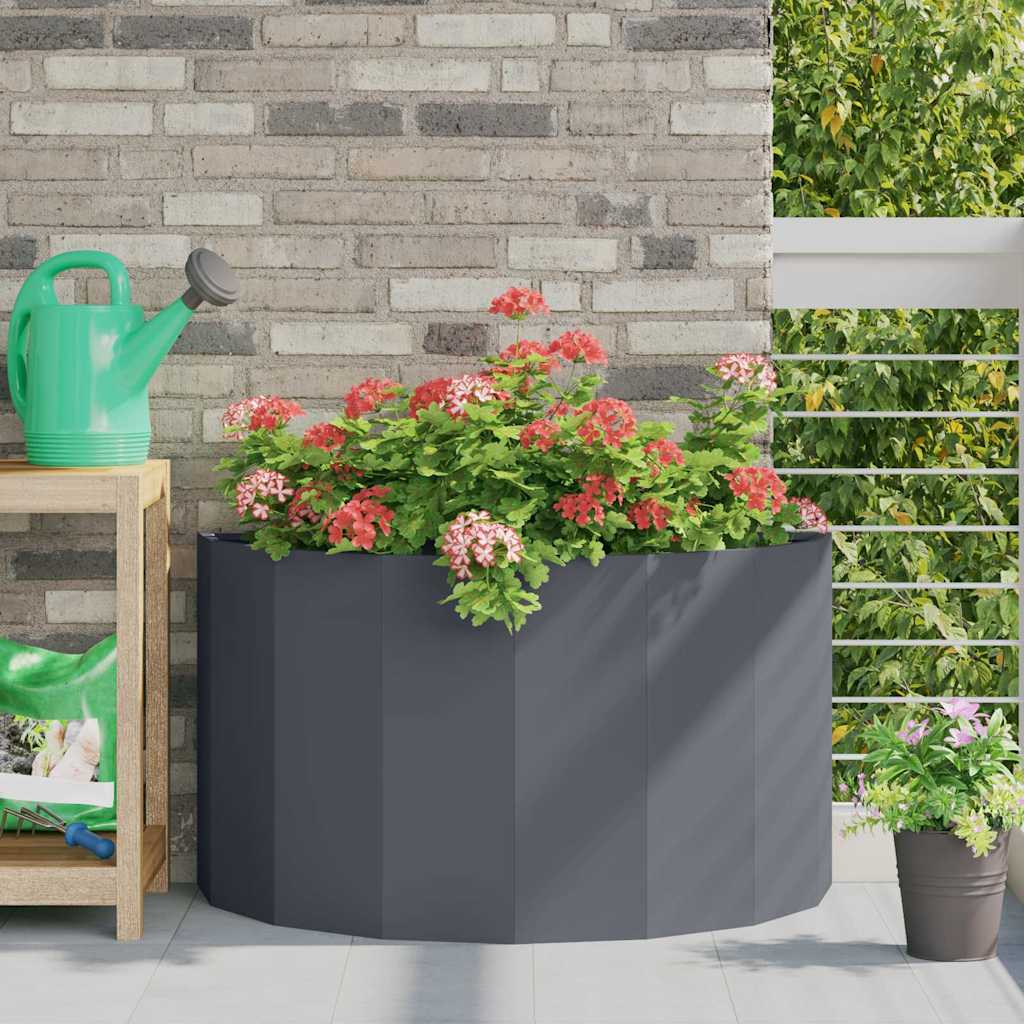 Donica Antracyt 90 x 45 x 50 cm Stal vidaXL