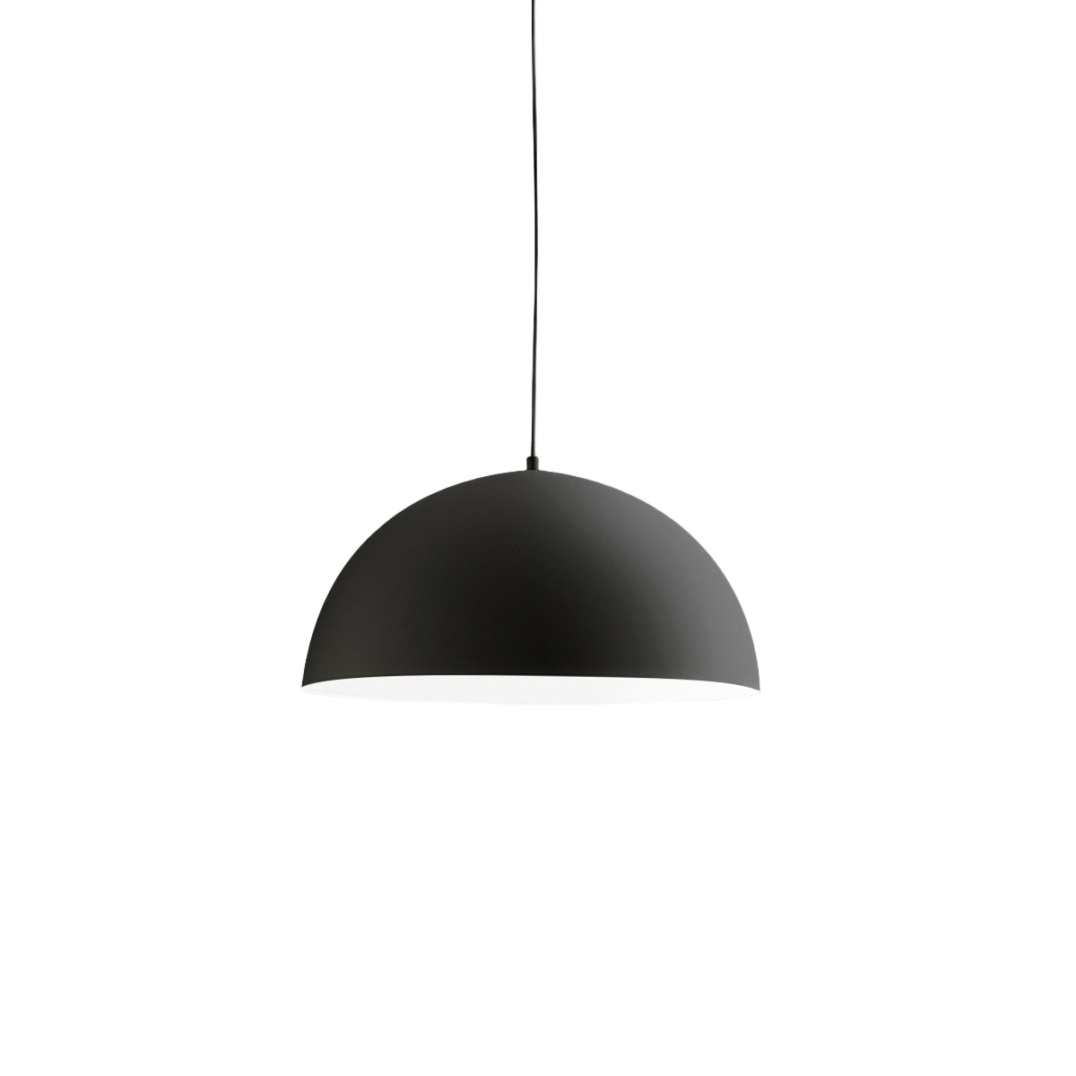 Lampa wisząca Bonella S/P – nowoczesny design z aluminium z matowym czarnym wykończeniem, gniazdo E27, montaż wewnątrz – Gealuce