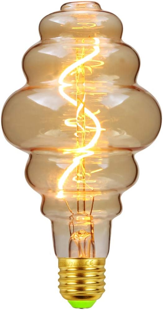 Ściemnialne żarówki LED vintage 4 W - Nieregularny kształt, 220/240 V - Gwint Edison E27 - Specjalna dekoracyjna żarówka antyczna (Beehive)