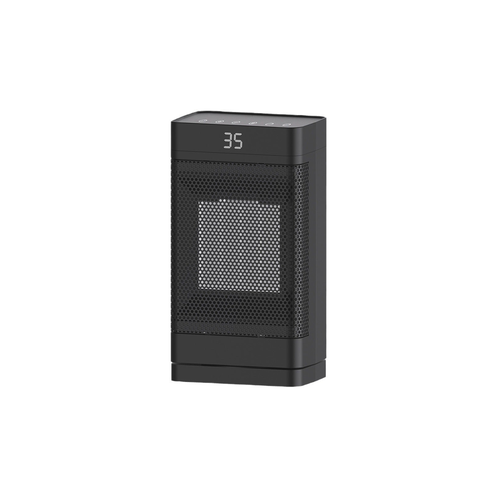 Nagrzewnica powietrza 1500 W, nagrzewnica PTC z pilotem, energooszczędny, oscylacyjny grzejnik z wentylatorem 60° (czarny)