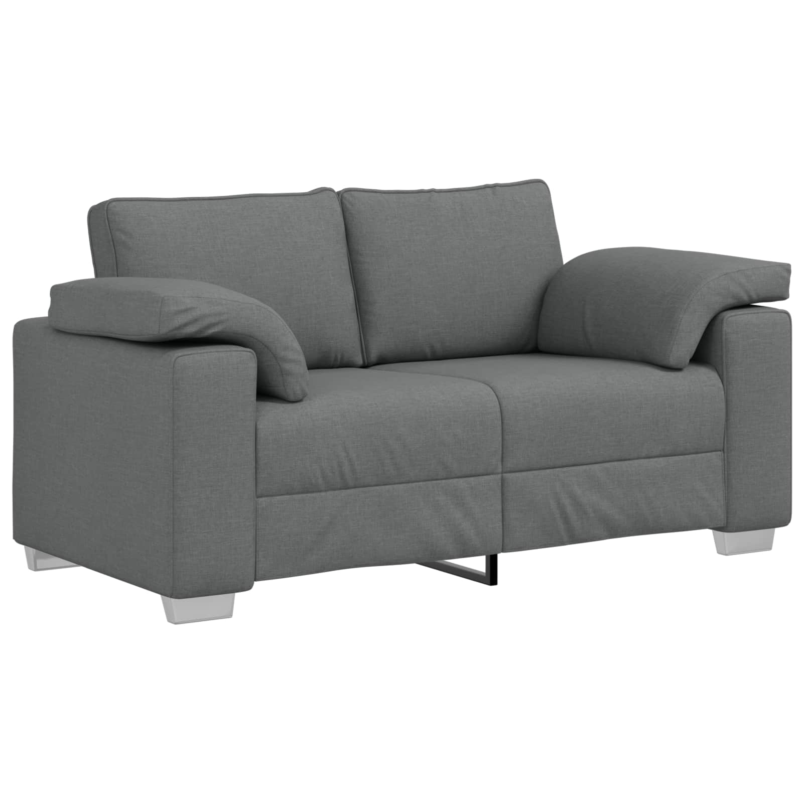 Sofa dwuosobowa Ciemnoszary 160 cm tkanina