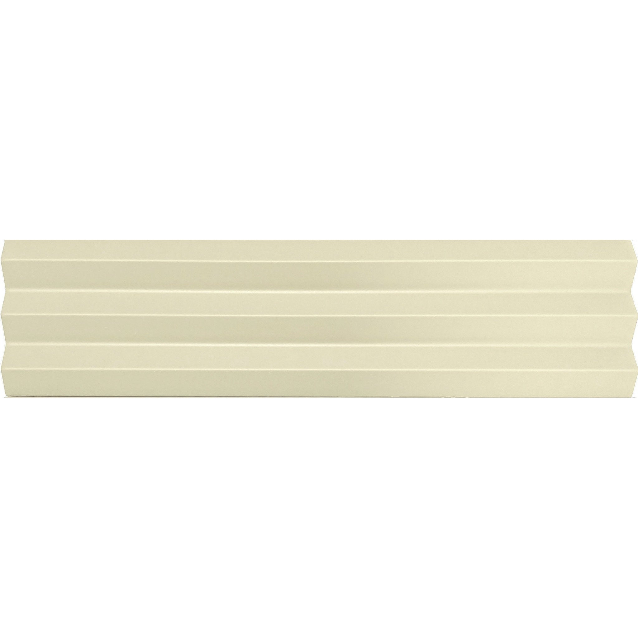 Matowa płytka ścienna z reliefem, beżowa, Acanto 10x40 cm V-Ribbed Bone
