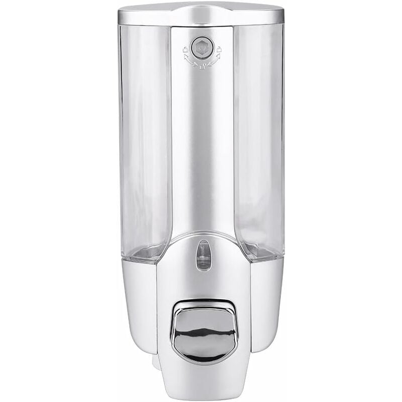 Dozownik mydła w płynie do prysznica, ścienny dozownik mydła w łazience, pompka do płynu do mycia naczyń (350 ml)