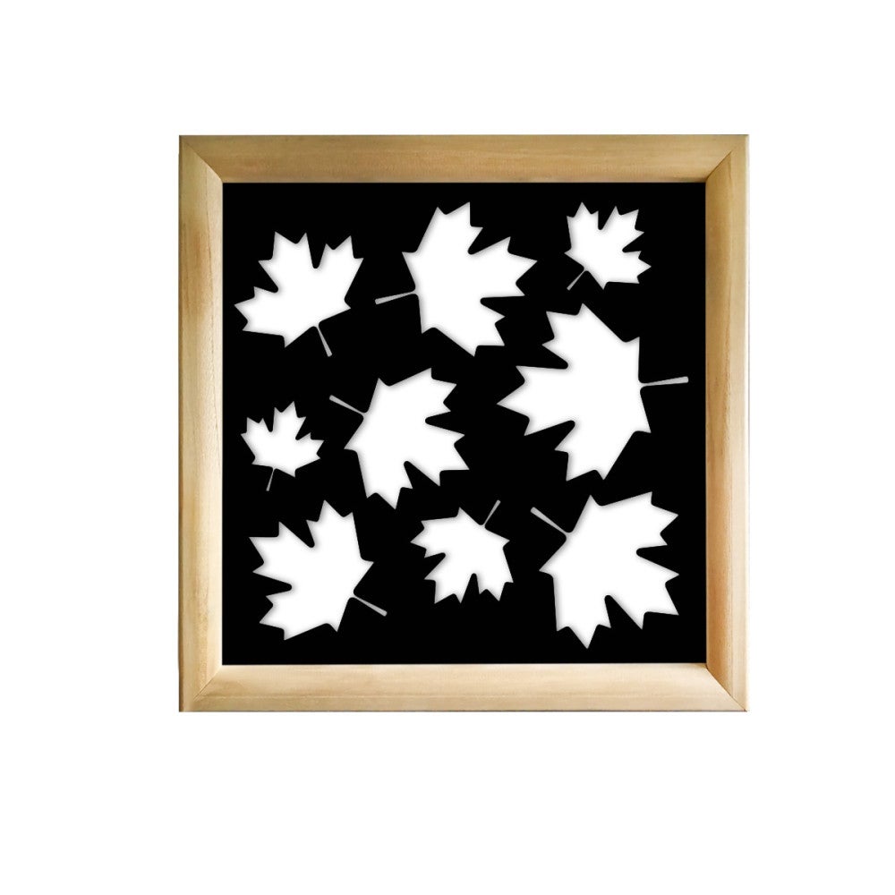 KLON - Kwadratowe moduły dekoracyjne z drewna i PCV - Rozmiar 98x98 cm - Grubość 64 mm - Kolor wewnętrzny CZARNY